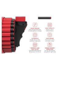 diagram of d-dart blaster features